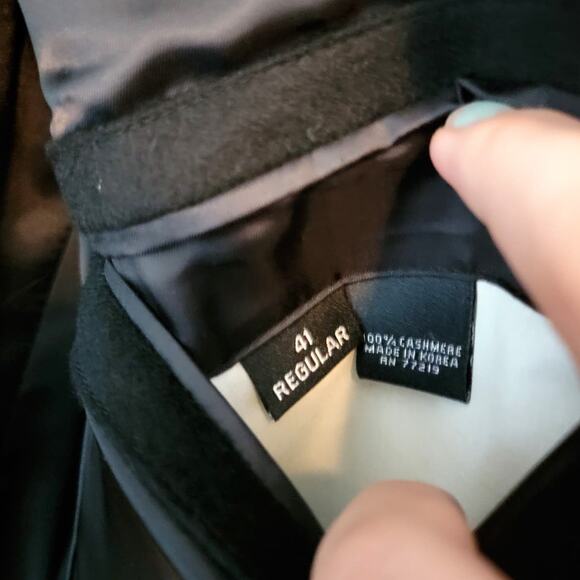 Vintage Pronto-Uomo Black Cashmere Blazer Size 41R - Picture 5 of 6